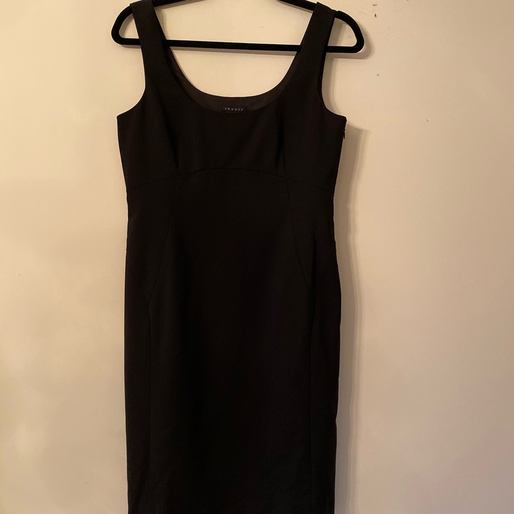 Theory fitted black dress